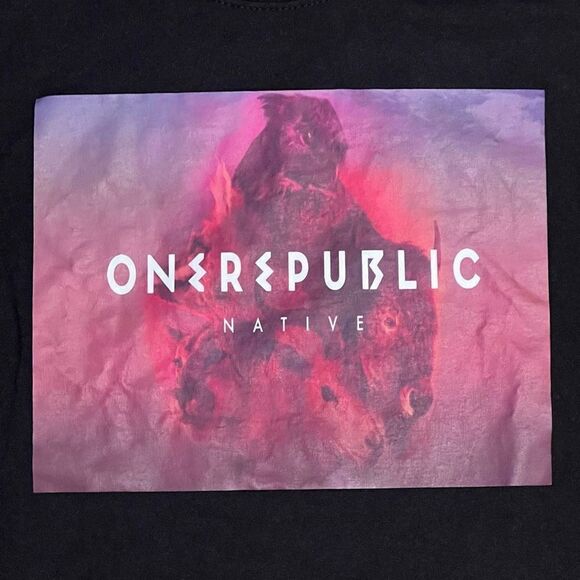 One Republic Native Black Graphic Tee Shirt / Size XL - Picture 3 of 4